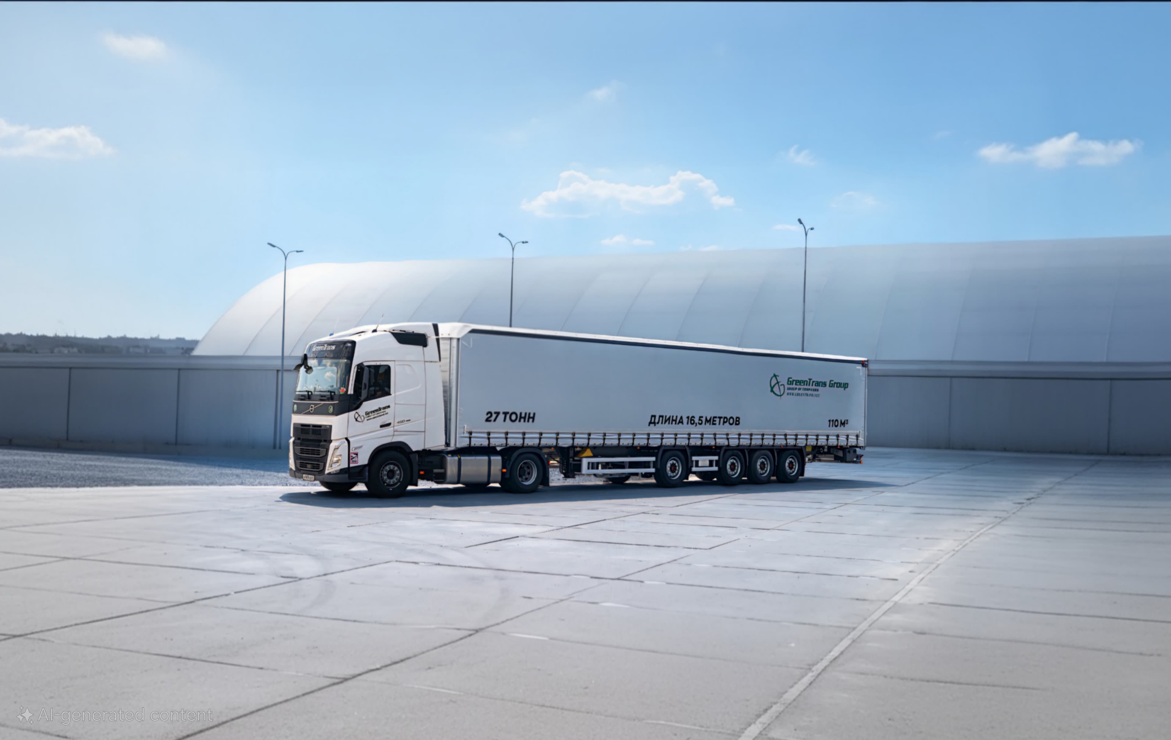 Hero background truck